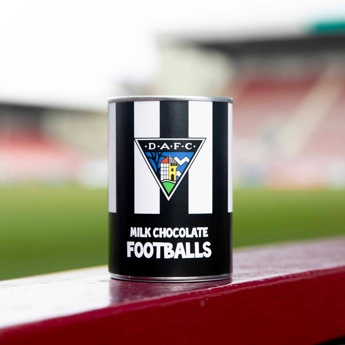 Milk Chocolate Football Tin